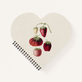 Cuaderno Fresas de mano dibujadas