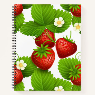 Cuaderno Fresas En El Jardín