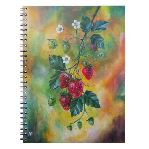 Cuaderno Fresas en una vid de verano de Alfred Fox