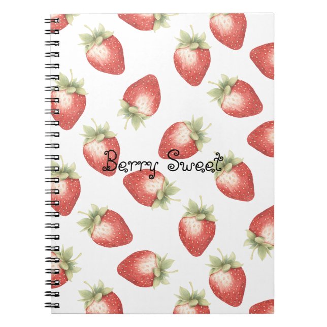 Cuaderno Fresas Frutas Rojas (Frente)