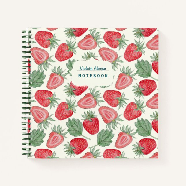 Cuaderno Fresas primaverales (Anverso)