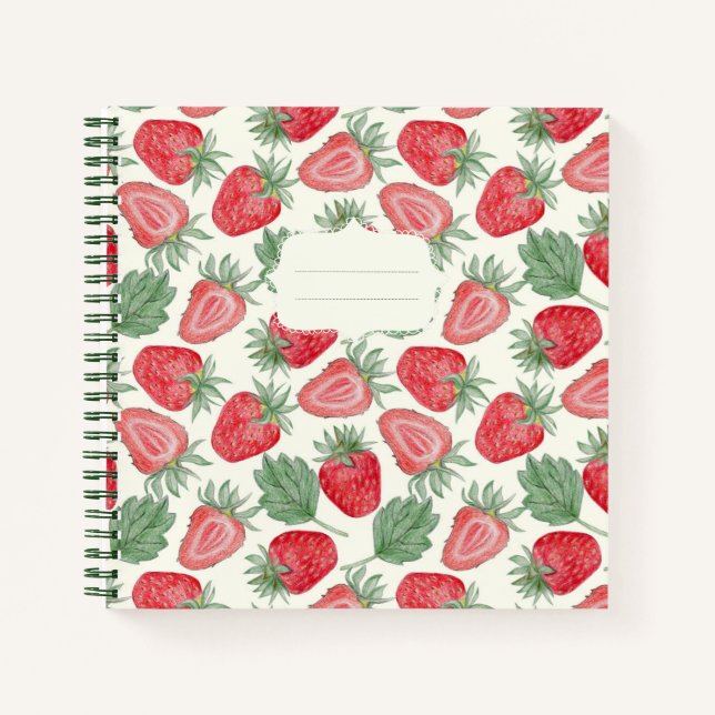 Cuaderno Fresas primaverales (Anverso)