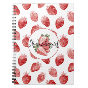 Cuaderno Fresas Rojas Fruta  