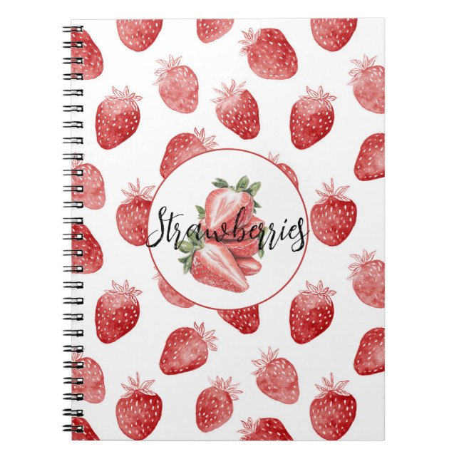 Cuaderno Fresas Rojas Fruta   (Frente)