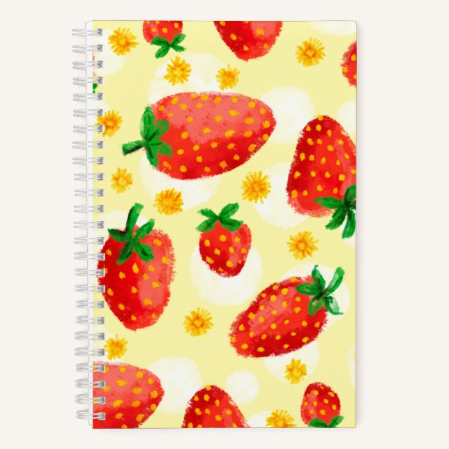 Cuaderno Fresas y dias iluminadas por el sol (Anverso)