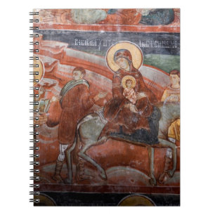 Cuaderno Frescos de la iglesia serbia del siglo XIV,