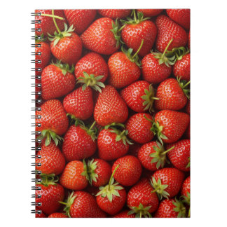 Cuaderno Fresh Strawberry Fields Repeating Pattern