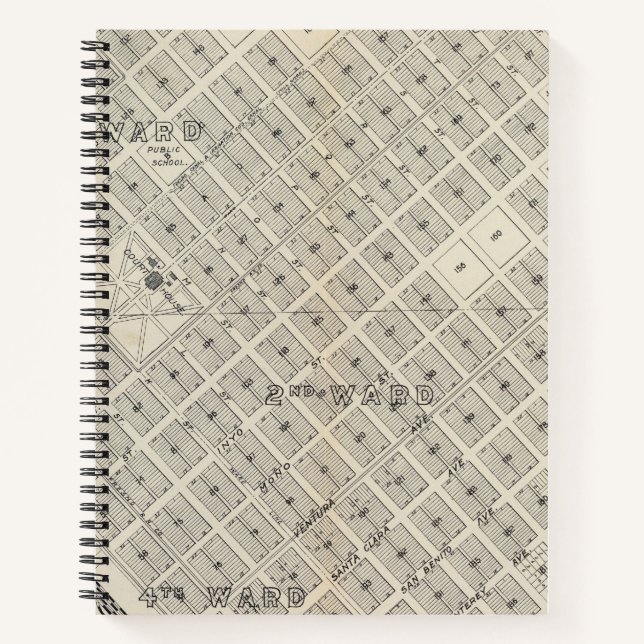 Cuaderno Fresno Central, California (Anverso)