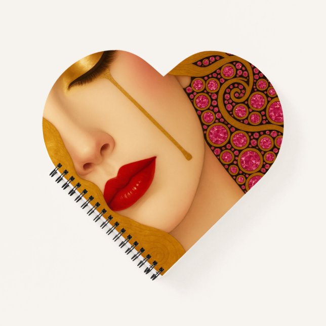Cuaderno Freya's heartache golden tears in pink motif (Anverso)