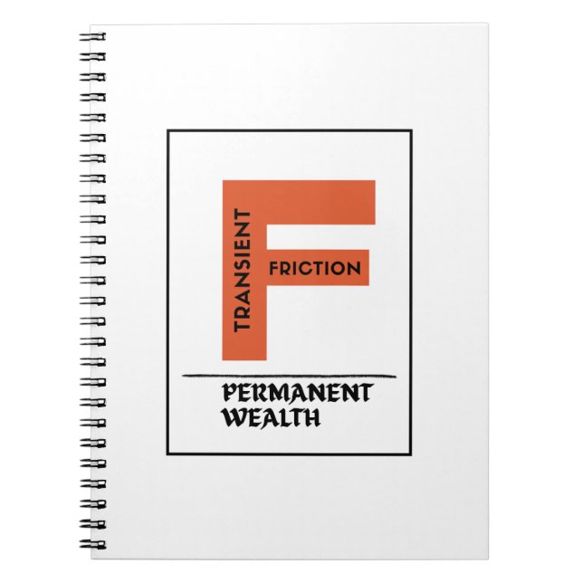 Cuaderno Fricción Transitoria, Riqueza Permanente — Inverso (Frente)