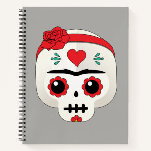Cuaderno Frida Kahlo   Frida Moji - Calavera azucarera