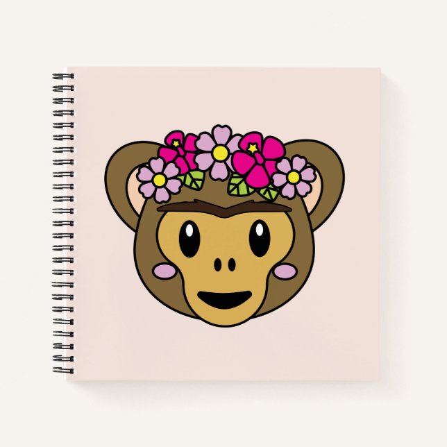 Cuaderno Frida Kahlo | Frida Moji - Mono (Anverso)