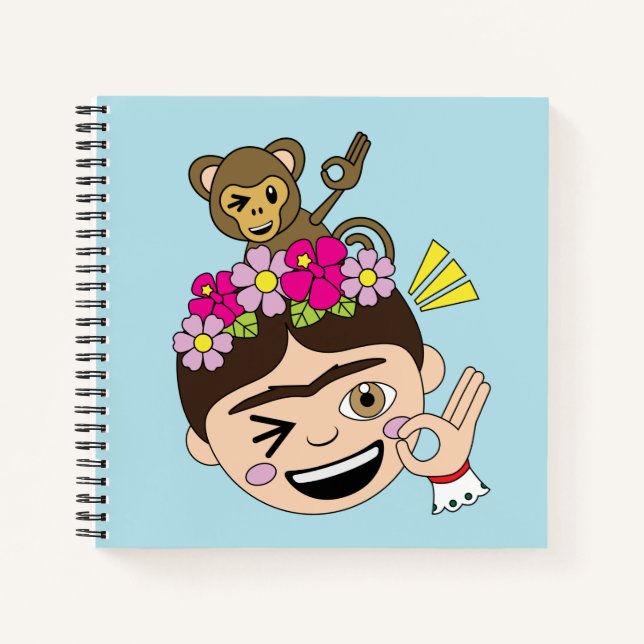Cuaderno Frida Kahlo | Frida Moji - Un OK (Anverso)