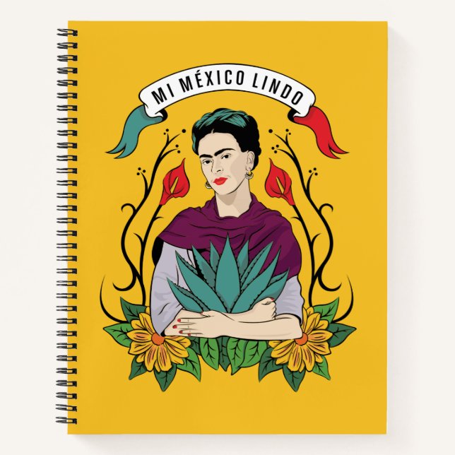 Cuaderno Frida Kahlo | Mi Mexico Lindo (Anverso)