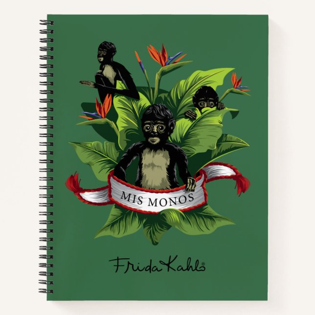 Cuaderno Frida Kahlo | Mis Monos (Anverso)