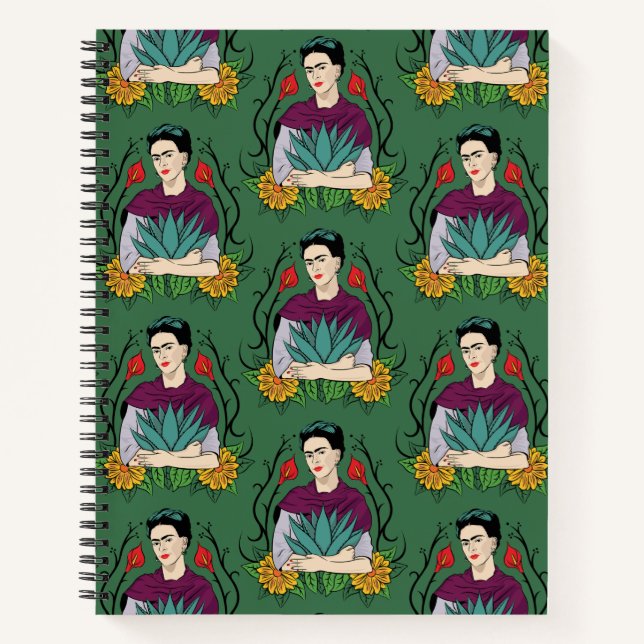 Cuaderno Frida Kahlo | Patrón Mi México Lindo (Anverso)