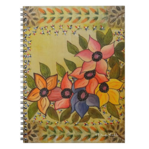 Cuaderno Frida Kahlo Pintó Flores