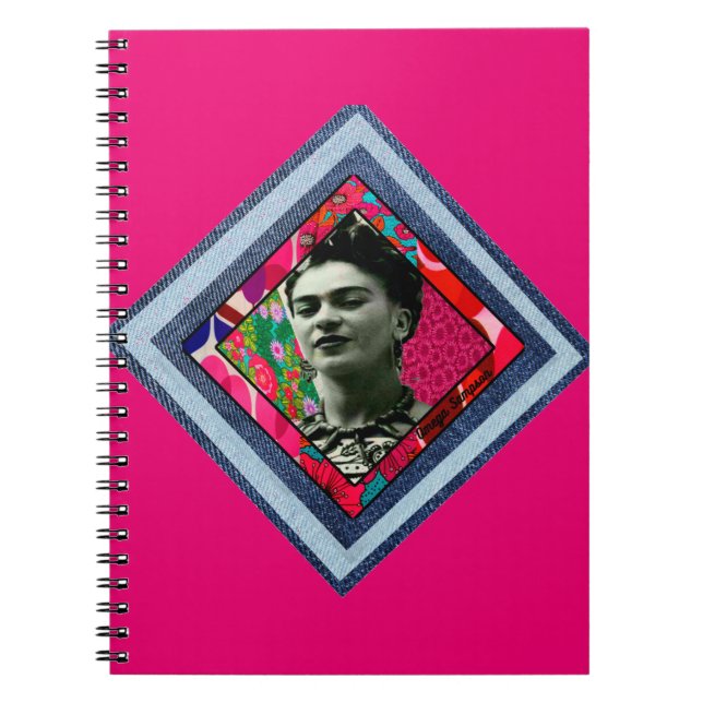 Cuaderno Frida Kahlo Retro Denim Diamond (Frente)