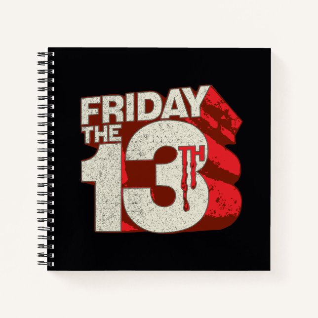 Cuaderno Friday the 13th | Bleeding Stacked 3D Logo (Anverso)