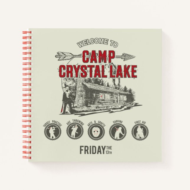 Cuaderno Friday the 13th | Welcome to Camp Crystal Lake (Anverso)