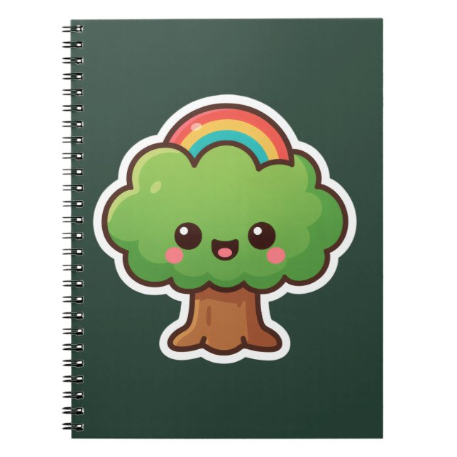 Cuaderno Friendly Kawaii Tree (Frente)