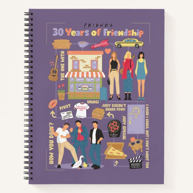 Cuaderno FRIENDS™ | 30 Años de Amistad (Anverso)