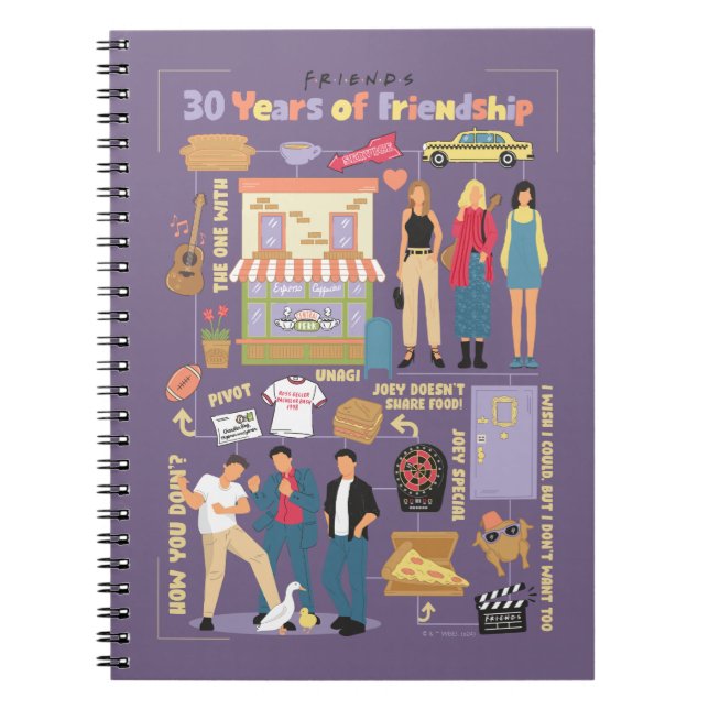 Cuaderno FRIENDS™ | 30 Años de Amistad (Frente)