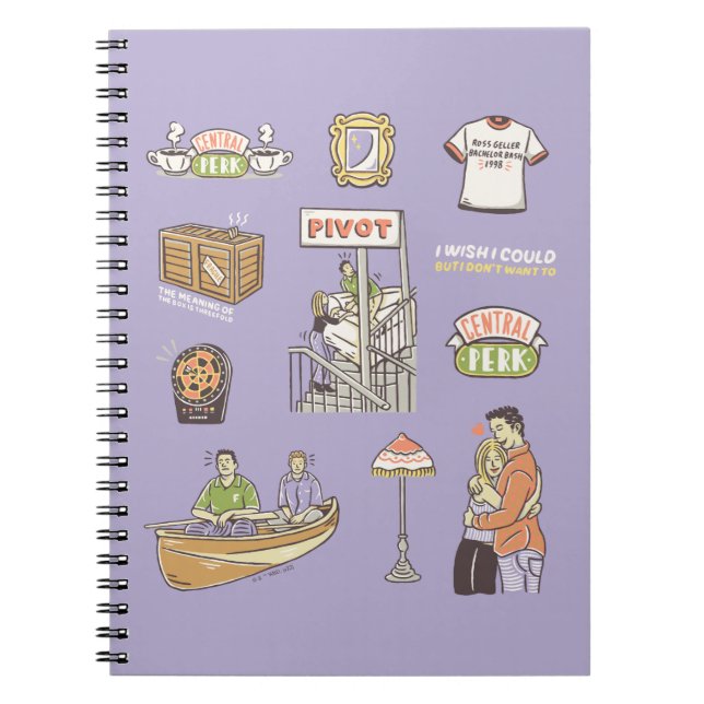 Cuaderno FRIENDS™ | Iconos de Dibujos Animados (Frente)