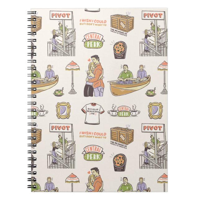 Cuaderno FRIENDS™ | Iconos de dibujos animados (Frente)