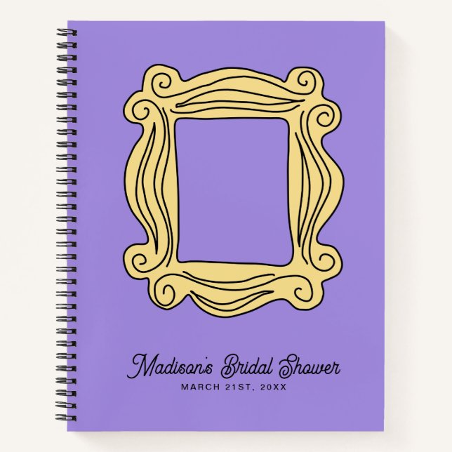 Cuaderno FRIENDS™ | Marco de mirilla para invitados de desp (Anverso)