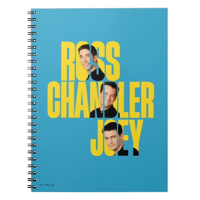 Cuaderno FRIENDS™ | Ross, Chandler y Joey (Frente)