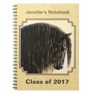Cuaderno Friesian Draft Horse Yellow
