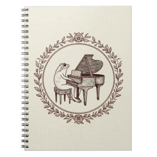 Cuaderno Frog Playing Piano