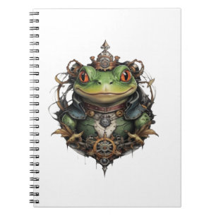 Cuaderno Froggie Frog Steampunk Design,
