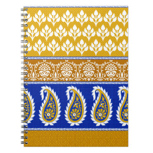 Cuaderno Frontera paisley india tradicional sin igual