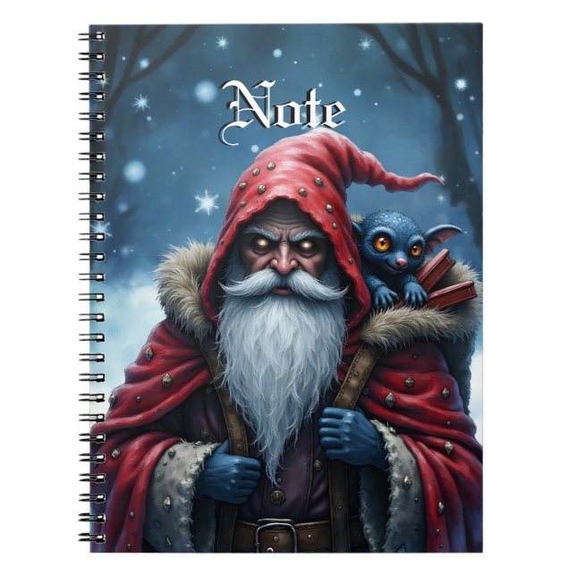 Cuaderno Frostbite Santa y su duende travieso. (Frente)