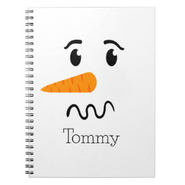 Cuaderno Frosty el rostro confuso del hombre de nieve
