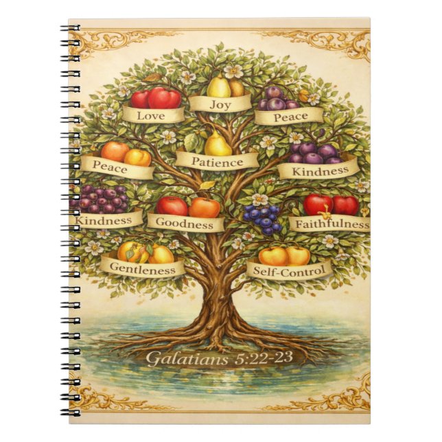 Cuaderno Fruit of the Spirit Tree Wall Art – (Frente)