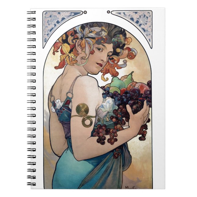 Cuaderno Fruta de Alfons Mucha 1897 (Frente)