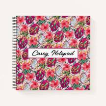 Fruta de Dragón Floral Tropical Moderna Palma Verd