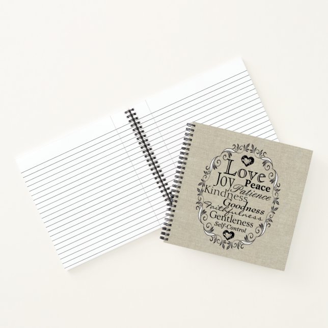 Cuaderno Fruta de la línea de la escritura espiritual (Interior)