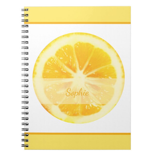 CUADERNO FRUTA DE LEMONIA PERSONALIZADA PERSONALIZADA SUNNY (Frente)