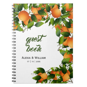 Cuaderno Fruta de los naranjas   Boda invitado