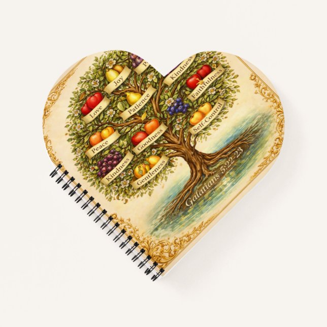 Cuaderno Fruta del Árbol del Espíritu Arte de Pared – (Anverso)