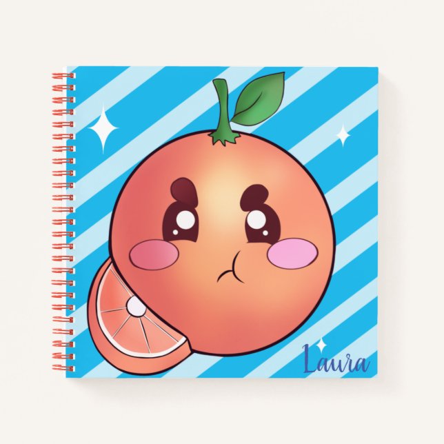 Cuaderno Fruta Naranja amarga y furiosa (Anverso)