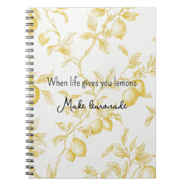 Cuaderno Frutas Amarillas Limones Hacen Limonada