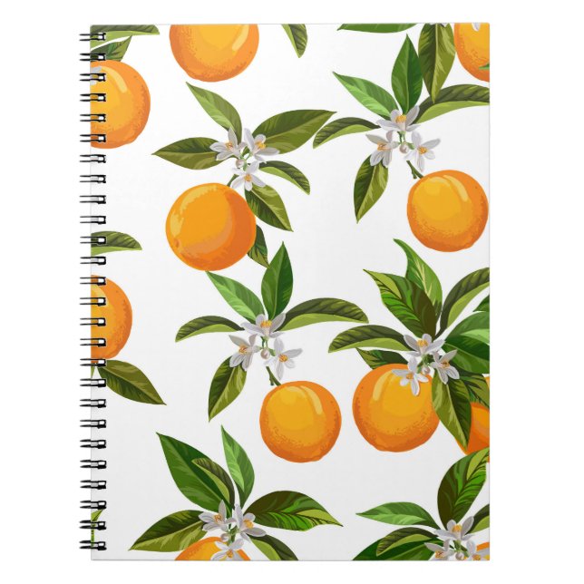 Cuaderno Frutas cítricas: Ilustracion digital vintage (Frente)