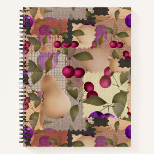 Cuaderno Frutas, patchwork