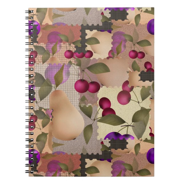 Cuaderno Frutas, patchwork (Frente)