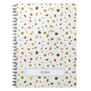 Cuaderno Frutas tropicales personalizadas